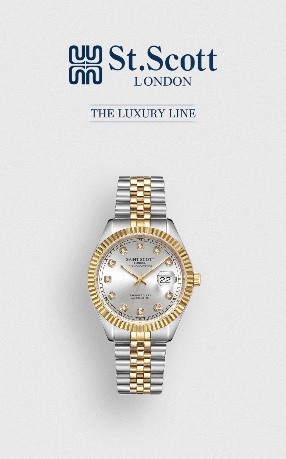 ST5505M-SSS LEXIA Diamond Men s Metal Watch
