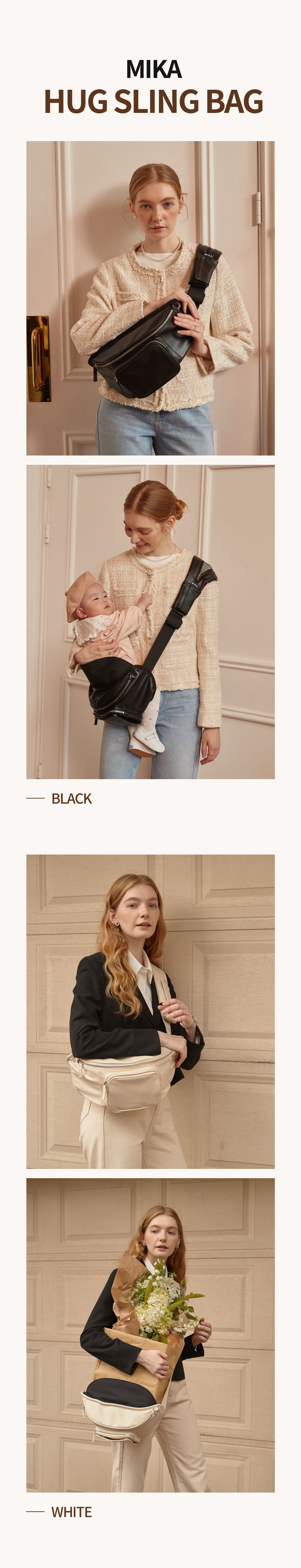 Over $2M Funded | High Demand] MikaHug Sling Bag + Baby Carrier 2 