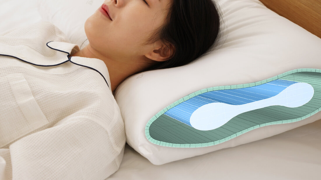 1.3度の快眠科学] 寝た瞬間ひんやり イタリア高級温度調節枕 by (주