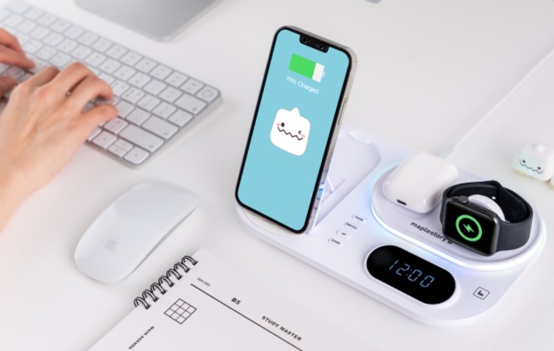 4IN1 Fast Charge] Adorably PinkBean & Yeti 4IN1 Wireless Fast