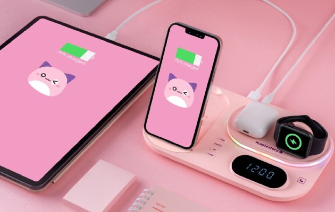 4IN1 Fast Charge] Adorably PinkBean & Yeti 4IN1 Wireless Fast